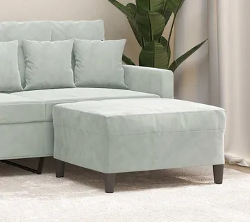 vidaXL Tabure svjetlosivi 70 x 55 x 41 cm baršunasti - Venlo