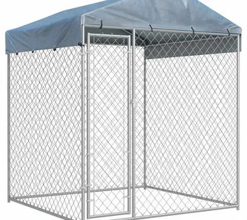 vidaXL Vanjski kavez za pse s nadstrešnicom 193x193x225 cm - Venlo