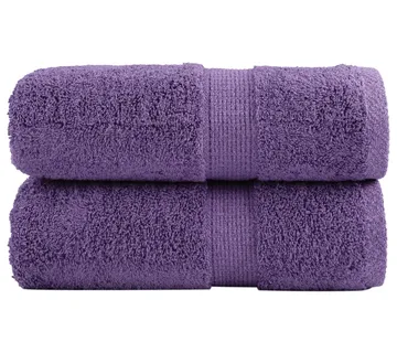 vidaXL Premium ručnici za goste SOLUND 2 kom. ljubičasti 30x50 cm 600 g/m² - Venlo