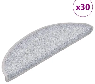 vidaXL Prostirke za stepenice 30 kom 56x17x3 cm svijetlo sive poluokrugle - Venlo