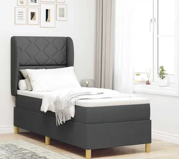 vidaXL Krevet s opruga kutije Tamno siva 200 x 80 cm tkanina - Venlo