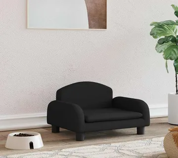 vidaXL Krevet za pse crni 50 x 40 x 30 cm od tkanine - Venlo