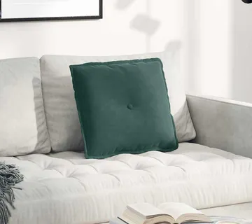 vidaXL Jastuk za leđa Tamnozelena 50 x 45 cm Kordura tekstil - Venlo