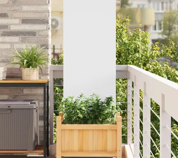 vidaXL Privatnost u vrtu Bijelo 50 x 140 cm Hladno valjana čelična - Venlo