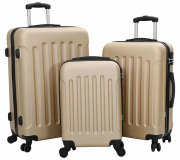 vidaXL Kofer 3 kom. Šampanjca 50 x 31 x 78 cm ABS plastika - Venlo