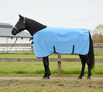 vidaXL Pokrivač za konje Pun Aqua 95 cm Poliester Fleece - Venlo