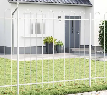 vidaXL Vrtna Ograda BOXTEL 2 kom. 3,4 x 1 m Čelik s prahom Siva - Venlo
