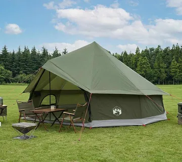 vidaXL Tipi šator 12-osobni Maslinasto zelena Poliester i čelik - Venlo