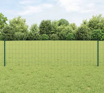 vidaXL Euro ograda s postom 50 x 0,6 m Čelik premazan PVC-om Zelena - Venlo