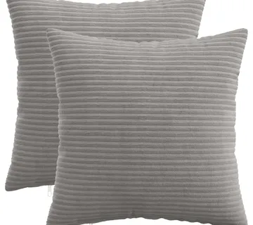 vidaXL Presvlaka za jastuk 2 pcs HEERLEN Svjetlosiva 35 x 35 cm Kord - Venlo