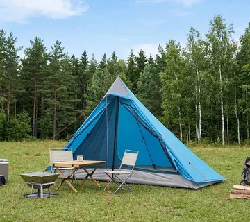 vidaXL Šator za planinarenje 222 x 85 x 125 cm Plava - Venlo