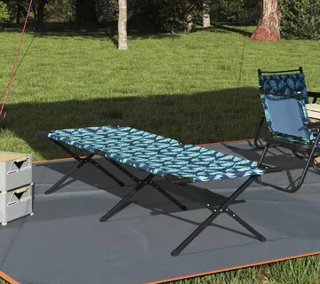 vidaXL Sklopivi kamperski krevet Šuma 210 x 80 x 46 cm Oxford tkanina - Venlo
