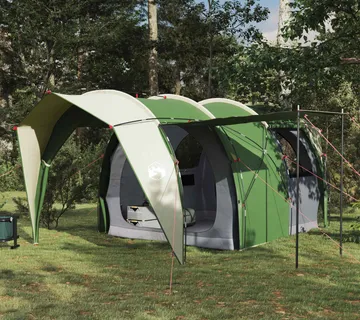 vidaXL Tunelski šator 4-osobni Zelena 185T Poliester s PU premazom - Venlo