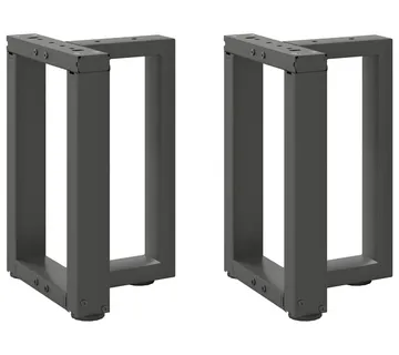 vidaXL Noge za klub stolić T-oblika 2 kom antracit 38x25x(42-43) cm čelik - Venlo