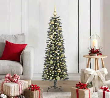 vidaXL Umjetno božićno drvce Zelena 120 cm PVC, Plastika i Čelik - Venlo