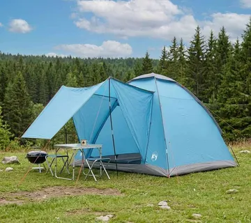 vidaXL Kamping šator 2-osobni Plava Poliester i čelik - Venlo