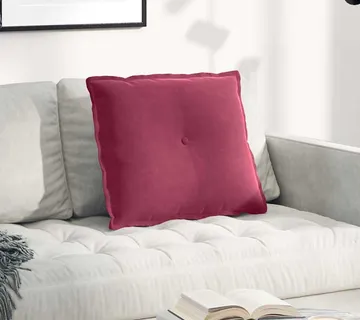vidaXL Jastuk za leđa Vinska crvena 60 x 50 cm Kordura tekstil - Venlo