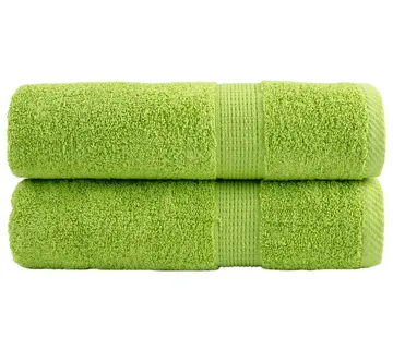 vidaXL Premium ručnici za ruke SOLUND 2 kom. zelene boje jabuke 50x100 cm 600 g/m² - Venlo