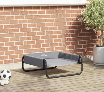 vidaXL Krevet za psa Svijetlo siva 57 x 57 x 24 cm Čelik - Venlo
