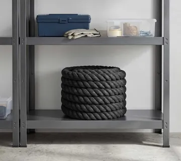 vidaXL Uže od jute 40 mm Crna 100% Juta Tossa - Venlo