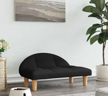 vidaXL Krevet za pse crni 70x52x30 cm od tkanine - Venlo