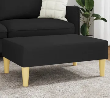vidaXL Tabure crni 77x55x31 cm od tkanine - Venlo