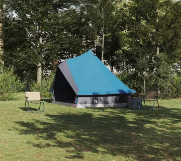 vidaXL Tipi šator 8-osobni Plava taft - Venlo
