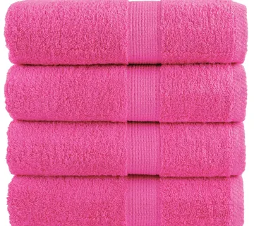 vidaXL Premium ručnici za pranje SOLUND 4 kom. ružičaste 30x30 cm 600 g/m² - Venlo