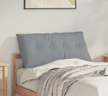 vidaXL Jastuk za leđa Svijetlo siva 100 x 19 x 50 cm tkanina - Venlo