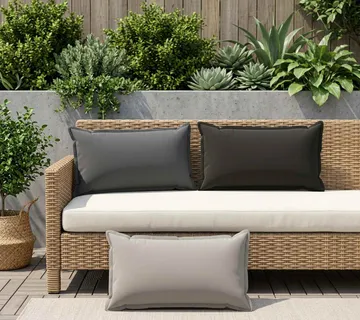 vidaXL Presvlaka za jastuk 12 kom. HOUTEN Siva 40 x 80 cm Poliester - Venlo
