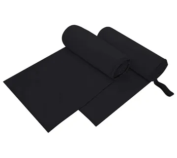 vidaXL Sportski Ručnici 2 kom. Crna 200 x 100 cm - Venlo