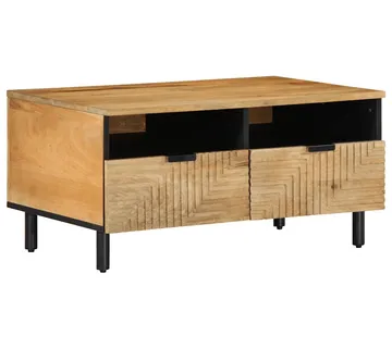 vidaXL Stol za kavu smeđi 80x54x40 cm Puno drvo Mango - Venlo
