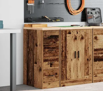 vidaXL Garažni ormar za odlaganje 30x51x85 cm masivne borovine - Venlo