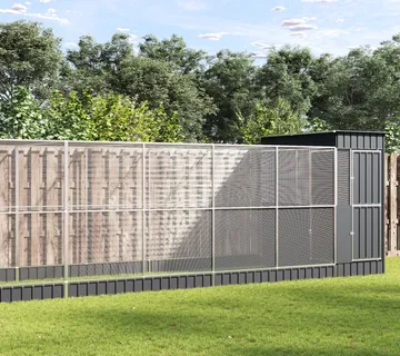 vidaXL Kavez za ptice s produžetkom srebrni 830x203x216 cm čelični - Venlo