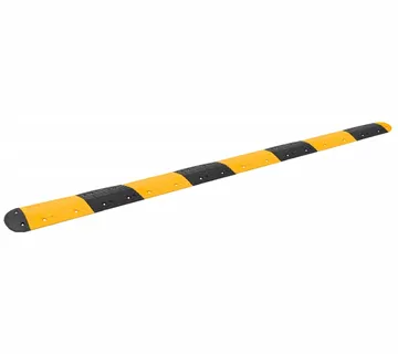 vidaXL Uspornik žuto-crni 420 x 32,5 x 4 cm gumeni - Venlo