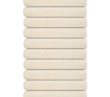 vidaXL Ručnici za saunu FROGN 10 kom krem boje 80x200 cm 360 g/m² - Venlo