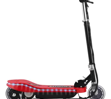 vidaXL Električni romobil s LED svjetlima 120 W crveni - Venlo