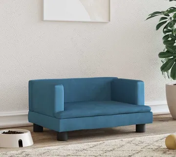 vidaXL Krevet za pse plavi 60 x 40 x 30 cm baršunasti - Venlo