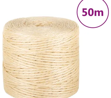 vidaXL Uže od 100 % sisala 4 mm 50 m - Venlo
