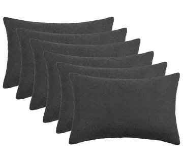 vidaXL Presvlaka za jastuk 6 pcs HEERLEN Tamnosiva 30 x 50 cm Bouclé - Venlo
