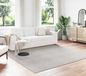 vidaXL Tepih za unutrašnjost LUGO Krem 240 x 240 cm Poliester - Venlo