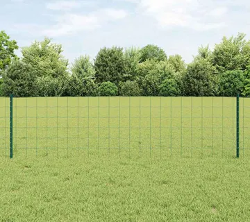vidaXL Euro ograda s postom 10 x 0,6 m Čelik premazan PVC-om Zelena - Venlo