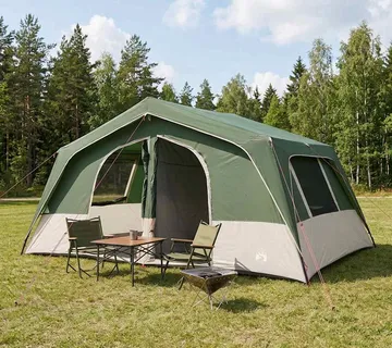 vidaXL Obiteljski šator 533 x 312 x 230 cm Zelena - Venlo