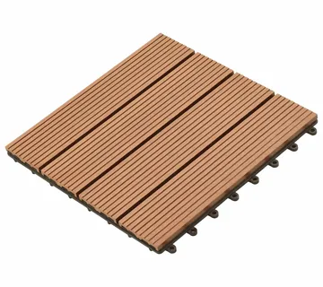 vidaXL Pločice za decking 11 kom. Smeđa 30 x 30 cm WPC - Venlo