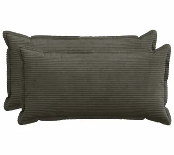 vidaXL Presvlaka za jastuk 2 kom. HOUTEN Antracit 40 x 80 cm Kord - Venlo
