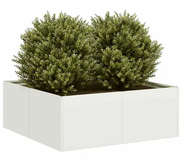 vidaXL Sadilica bijela 80x80x30 cm od čelika - Venlo