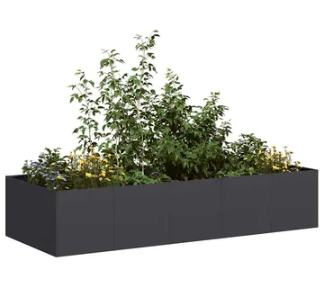 vidaXL Sadilica crna 200x80x40 cm od čelika - Venlo