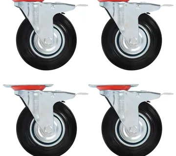 vidaXL Okretni kotačići s dvostrukim kočnicama 4 kom 125 mm - Venlo