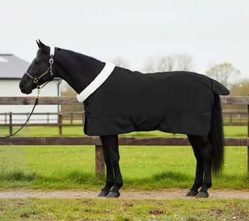 vidaXL Pokrivač za konje Crna 145 cm Polartec - Venlo