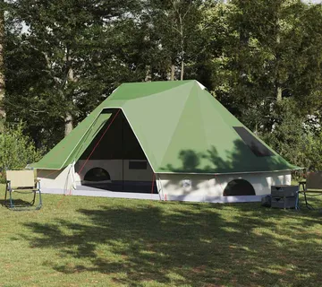 vidaXL Tipi šator 10-osobni Zelena taft - Venlo